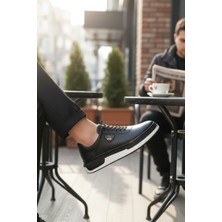 Enoch Otorite Serisi Haki Deri Katmanlı Yüksek Taban Premium Sneaker