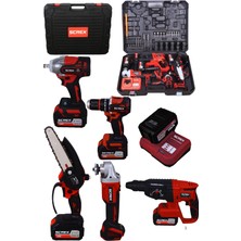 SCREX 21V Profesyonel Hilti Matkap Somun Sıkma Testere Taşlama 5'li Set