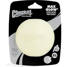 Starseven Chuckit! Glow Gece Parlayan Oyun Topu (Xl) - Fosforlu, Işıkta Parlayan, Dayanıklı, Köpekler Içi