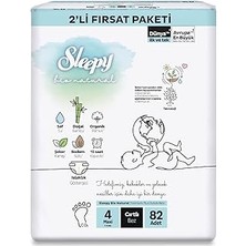 Starseven Bio 2'li Fırsat Paketi Bebek Bezi 4 Numara Maxi 82 Adet Cırtlı Bez