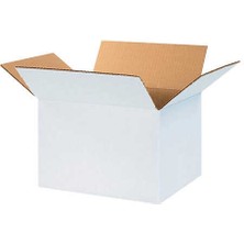 Koliciabla 2 Adet - 60X40X30 cm Beyaz Çift Oluklu (Dopel) Koli - Çeyiz, Tekstil & Premium Saklama Kutusu