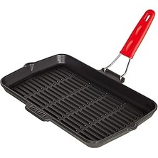 Starseven Lava Izgara Tava, Dikdörtgen, 21X36 Cm, Döküm Demir