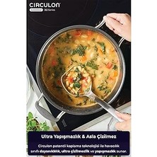 Starseven Circulon, 24X13,5 cm Cam Kapakli Tencere