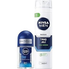 Starseven Men Erkek Hassas Ciltler Için Koruyucu Tıraş Jeli 200ML Mini Roll-On Deodorant Fresh 25ML