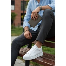 Enoch Nefes Alan Yan Panel Tasarımlı Modern Klasik Düz Taban Sneaker