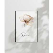 Vogloo Dua Minimal Çiçek Temalı Duvar Poster