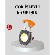 İntora Çok Fonksiyonlu Anahtarlık Fener – Güçlü LED Işıklı, Şarjlı, Düdüklü Tornavidalı Mini El Feneri