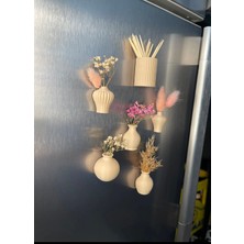 Nana Art Buzdolabı Magnet Mini Vazo Seti 6' Lı