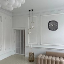 Bucuks Mey Ithalat® Siyah 31 cm Dekoratif Duvar Saati