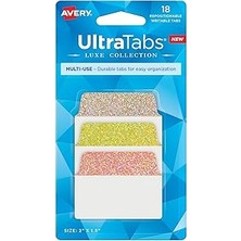 Starseven Avery Çok Amaçlı Sekmeler, 5,08 cm x 3,81 Cm, Holografik Gün Batımı Ombé Renkleri, Yeniden