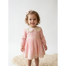 Aden Fistolu Içi Astarlı Klasik Kız Bebek Elbisesi