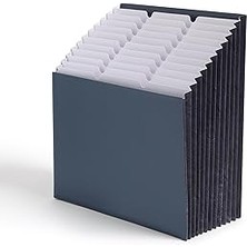 Starseven Smead Stadyum Dosyası, 12 Cepli, Yırtılmaya Dayanıklı Köşebent, Harf Boyutu, Lacivert, Alfabetik/gü