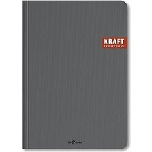 Starseven Le Color Kraft Ofis Defter Kareli Gri