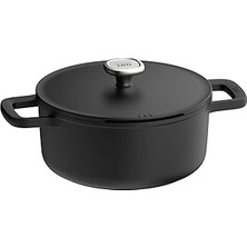 Starseven Berghoff Leo Phantom Yapışmaz Kapaklı Derin Tencere 24 cm