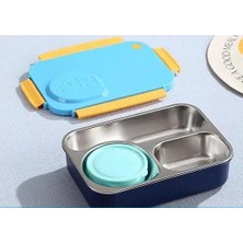 Bentopia Beslenme Kutusu Paslanmaz Çelik - 900 ml Sos ( Çorba ) Plastik Kaseli Yeni Nesil Beslenme Kabı