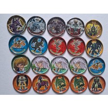Çakmak Oyun Dükkanı 20 Adet Orjinal Yugioh Metal Taso Yu-Gi-Oh! Cipsten Çıkan Koleksiyonluk Tasolar