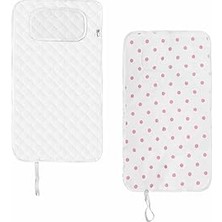 Starseven Baby'ness Çanta Boy Bebek Alt Açma Pedi, Sıvı Geçirmez, Tutmaz, Puantiyeli, Pembe, 40X70C