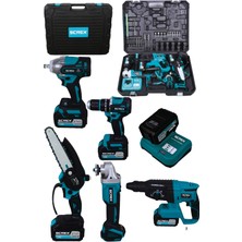 SCREX 21V Profesyonel Hilti Matkap Somun Sıkma Testere Taşlama 5'li Set