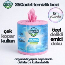 Hygrex Çok Amaçlı Temizlik Bezi 250 Adet Toz Bezi Kullan At Pembe Bez Banyo Mutfak Havlu