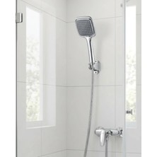 Epilons Siyah El Duşu Seti Spiral Duş Hortumu Duvar Askılı Çok Fonksiyonlu Duş Başlığı