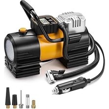 Starseven Yeni Güçlü Taşınabilir Auhma Araç Çakmaklık Uyumlu Araç Lastik Şişirme Kompresörü A6677