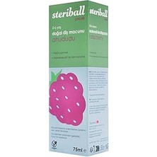 Starseven Steriball Doğal Macunu Florürsüz 75 ml - Ahududu Florür Içermez, Hidroksiapatit ile Tam Koruma,