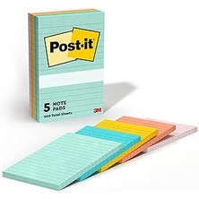 Starseven Post-It Super Sticky Notes, 5 x 20,3 cm 5 Pads