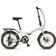 Ümit 2035 Assos 2d Katlanır Bisiklet V 20 Jant 6 Vites Krem Karamel