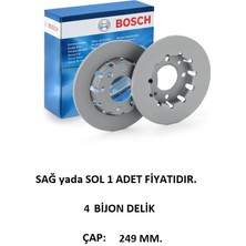 Arka Fren Disk Peugeot 208 2 2008 2 Corsa F Mokka 2 C4 3 Hb C3 Aircross 2 E-C3 E-C4 0 0986479H15 Bosch