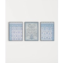 Vogloo Osmanlı Desenli 3’lü Dekoratif Duvar Poster Seti