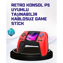 Esranın Dünyası P5 Retro Oyun Konsolu | Ergonomik Tasarım, Taşınabilir RSFTA34-ESRDNS