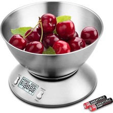 Esranın Dünyası LCD Ekran Elektronik Dijital Mutfak Terazisi Inox Hassas Mutfak Tartısı RSKRG34-ESRDNS