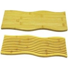 Esranın Dünyası Dalgalı Çift Taraf Tasarımlı Ahşap Sunum Tepsisi RSKRG34-ESRDNS