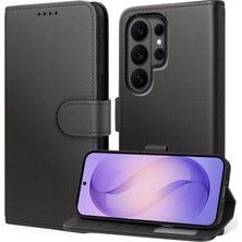 M.TK Moveteck Galaxy S26 Ultra Kılıf 360 Tam Kaplar Deri Dokulu Kapaklı Cüzdan Standlı Kartvizitli Kopçalı Kapak Kartlıklı