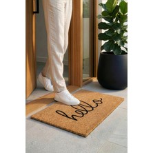 Koza Home Coco Hello El Yazısı Kıl Kapı Önü Paspası 40X60 3681