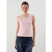 Lc Waikiki Yeni Sezon Bisiklet Yaka Parlak Taşlı Kadın Atlet