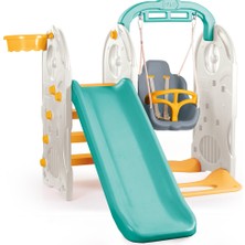 Özbience Çocuklar Için Renkli Çok Fonksiyonlu Oyun Parkı Yeşil