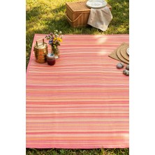 Melaris Plaj Karavan Halısı Hasır Kilim Katlanabilir Halı Balkon Teras Bahçe Kamp Halısı