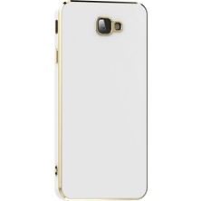 ZM Store Galaxy J7 Prime Uyumlu Kılıf Parlak Kenarlı Kamera Korumalı Bark Kapak