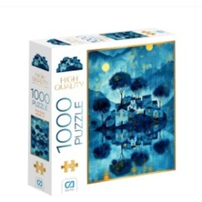 Mabelme Store Mavi Evler Puzzle 1000