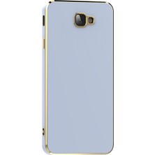 ZM Store Galaxy J7 Prime Uyumlu Kılıf Parlak Kenarlı Kamera Korumalı Bark Kapak