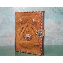 Esranın Dünyası Taşlı Deri Defter Model 4 RSKRG34-ESRDNS