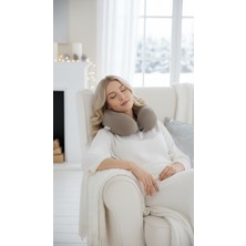 Viscohappy Premium Profesyonel %100 Visco Dökme Kalıp Ortopedik Seyahat Yastığı Ergonomik