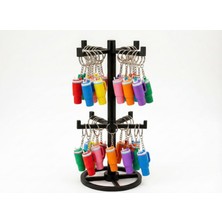 Zisayt 100 Adet Anahtarlık + Stand 100 Adet Renkli Termos Stanley Anahtarlık