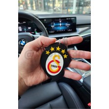 (Çift Taraflı) Galatasaray Dikiz Ayna Süsü, Iki Taraflı ve Kabartmalı, Hediyelik Galatasaray Seti