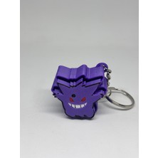 3Dify Gengar Click Anahtarlık – Pokemon Figürlü Eğlenceli Anahtarlık – 3D Baskı-Eğlenceli Click Mekanizmalı