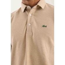 Lacoste Polo Uzun Kol Bej Regular Fit Erkek Sweatshirt