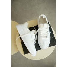 KB-010 Kuback Beyaz Cilt Günlük Erkek Ayakkabı