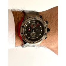 Ferrucci Koyu Füme Renk Fonksiyonları Aktif Takvimli 44MM Kasa Çap Erkek Kol Saati