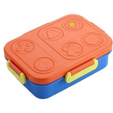 Bentopia Renkli Desenli Beslenme Kutusu - 880 ml 2 Bölmeli Çocuk Beslenme Kabı Pp